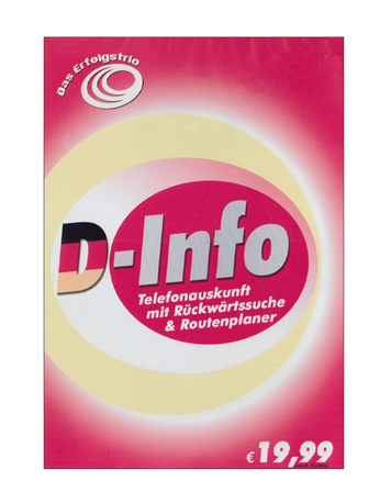 D-Info vor & zurück + Routenplaner