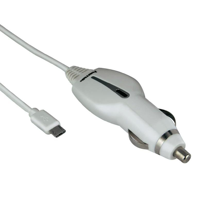 Hama Kfz-Ladekabel microUSB Weiß