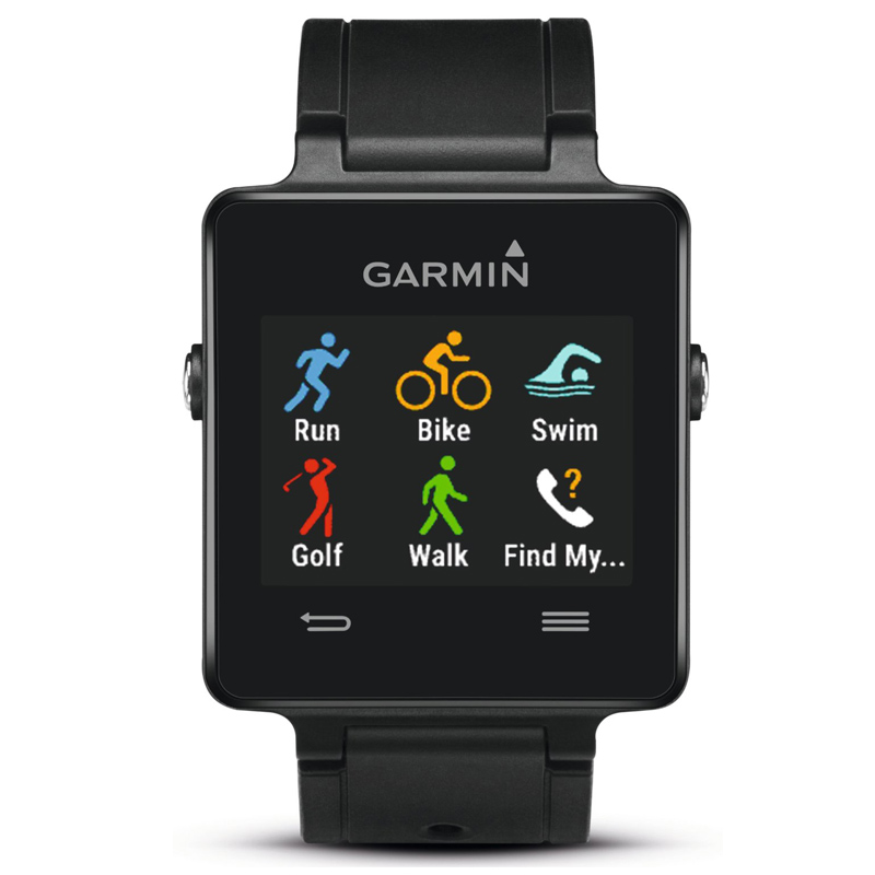 Garmin vivoactive mit Brustgurt Fitness-Armbanduhr schwarz