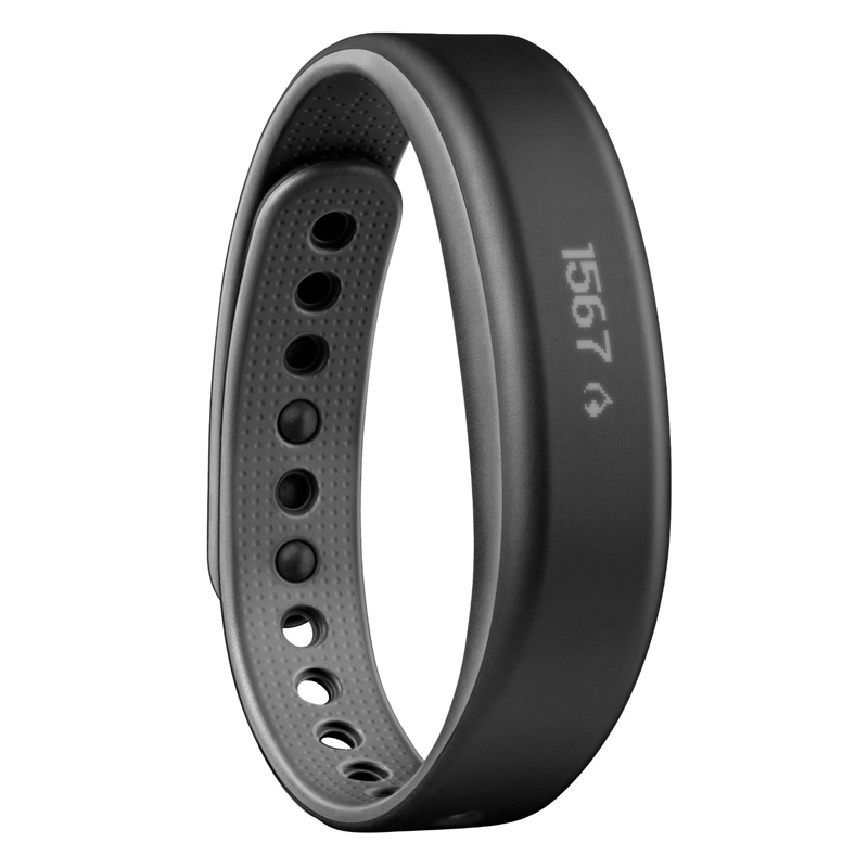 Garmin vivosmart large mit Brustgurt grau Fitnessband