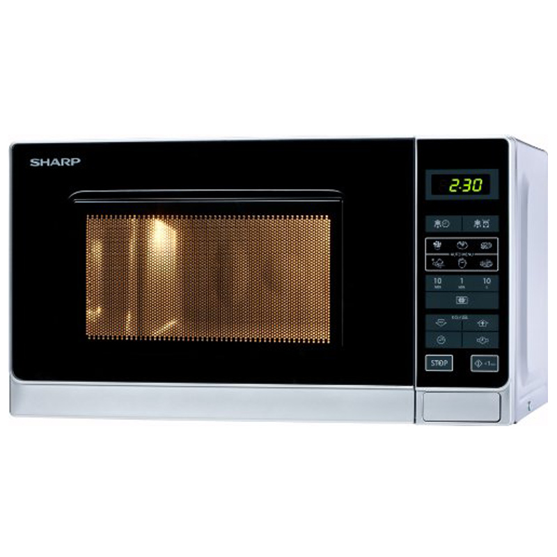 Sharp R242INW Silbermetallic Mikrowelle