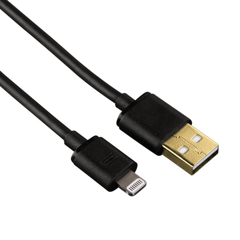 Hama Lightning kabel schwarz