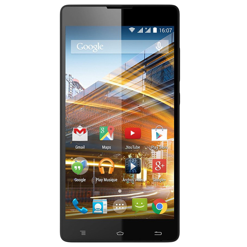 Archos 50b Neon Dual-Sim Handy schwarz inkl. blau&grün Cover