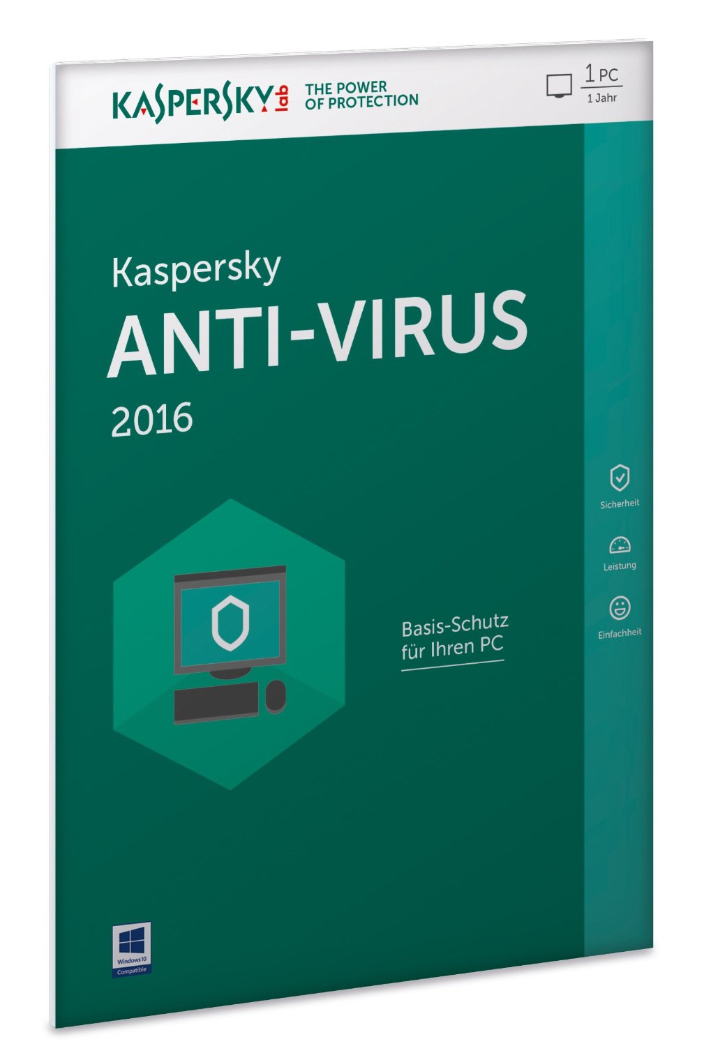 Kaspersky Antivirus 2016 1 User 1 Jahr