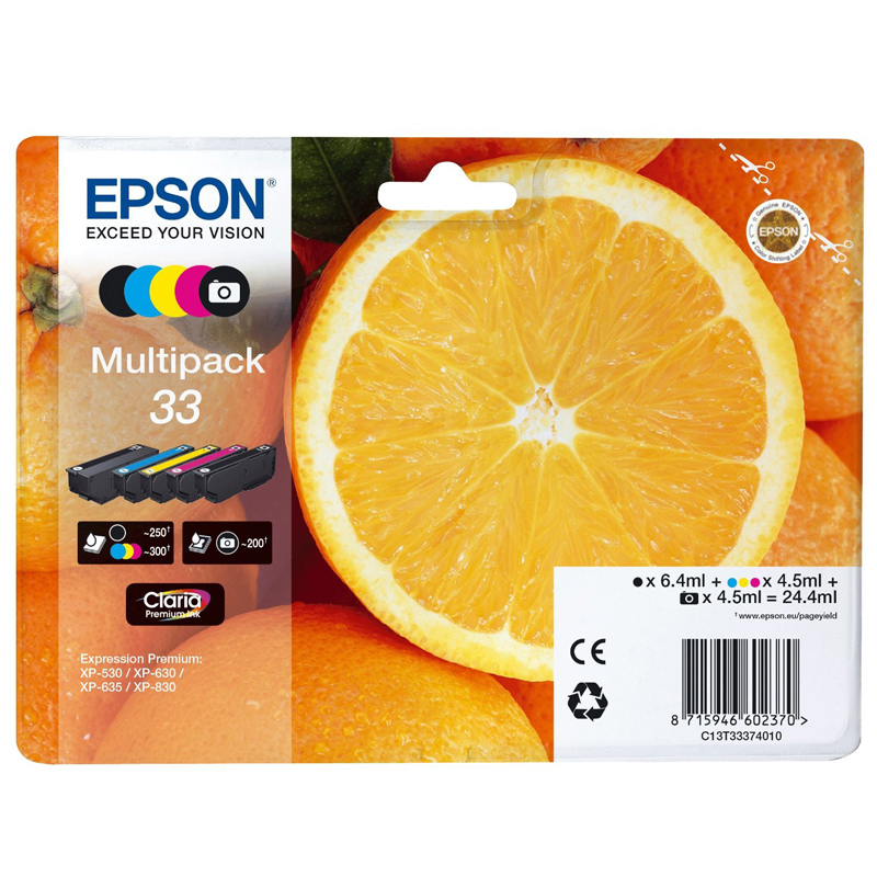 Epson Multipack 5-farbig 33 Claria Premium