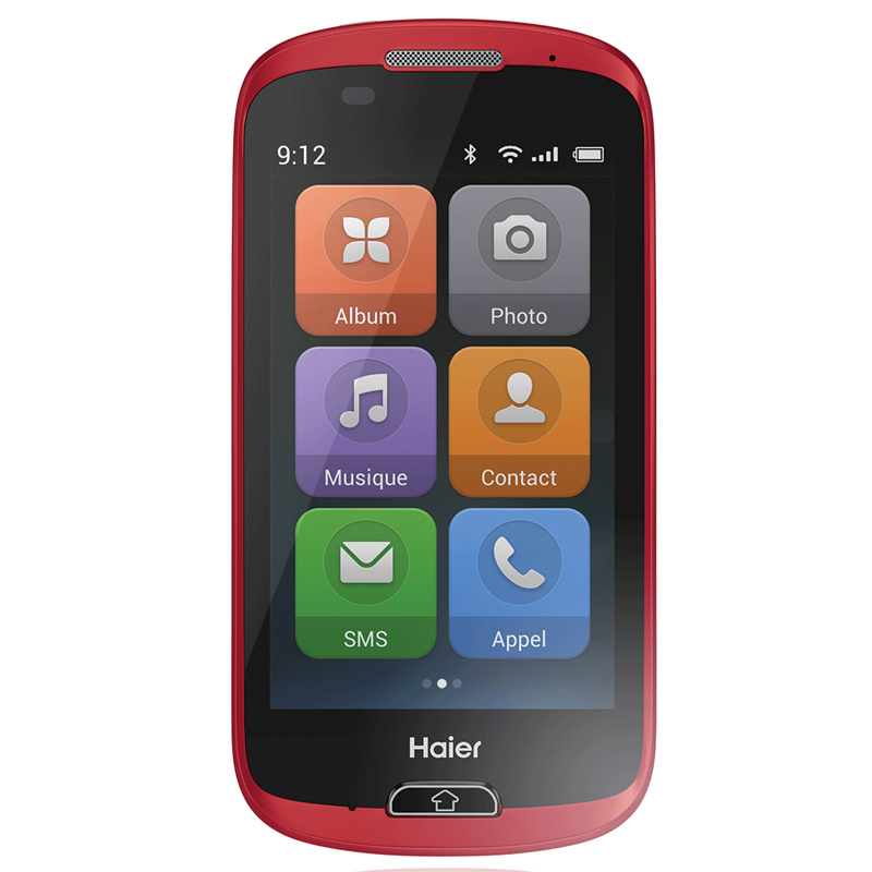 Haier Easy A6 Senioren Smartphone rot