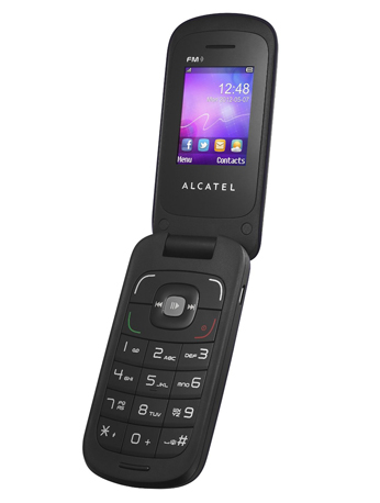 Alcatel One Touch 668 Klapphandy schwarz