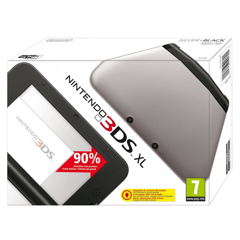 Nintendo 3DS XL silber/schwarz