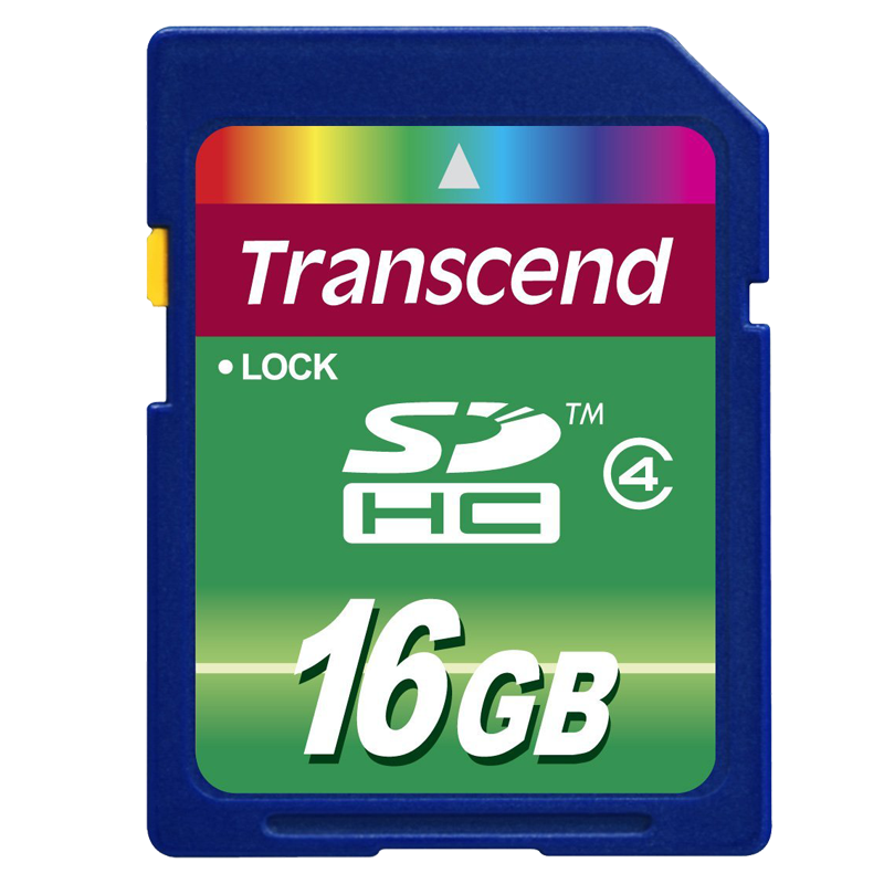 Transcend MicroSDHC 16GB Class 4