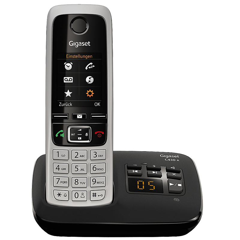 Gigaset C430A schwarz Schnurlostelefon mit AB und Babyphone Ausstellungsgerät