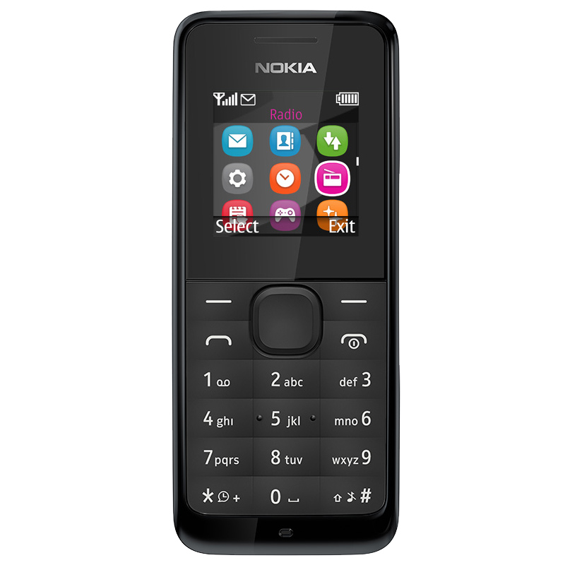 Nokia 105 Dual-SIM Handy schwarz