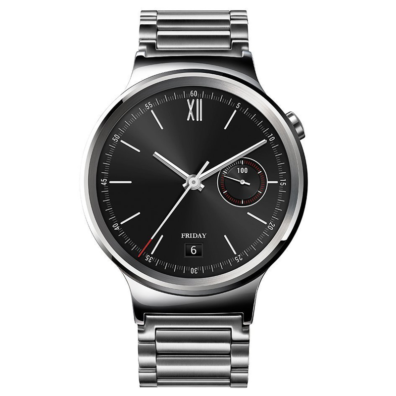 Huawei Watch Classic mit Gliederarmband silber