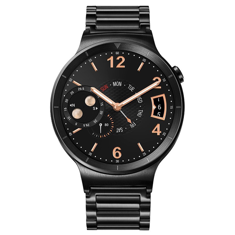 Huawei Watch Active mit Gliederarmband schwarz