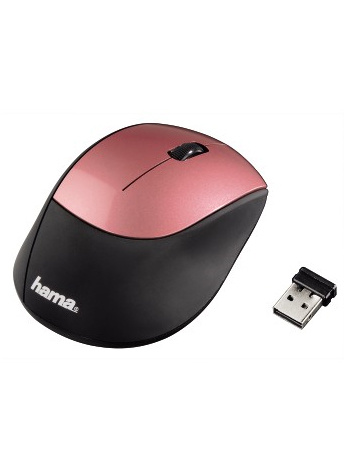 Hama Funkmaus M2150 Schwarz/Altrosa