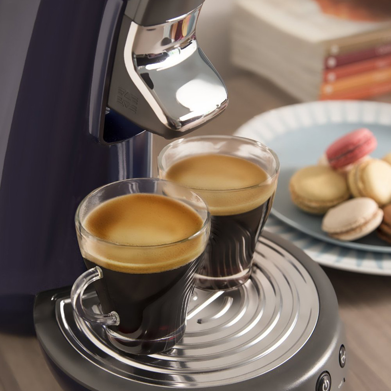 Philips Senseo HD7825/46 Viva Café Kaffeepadmaschine brombeerblau