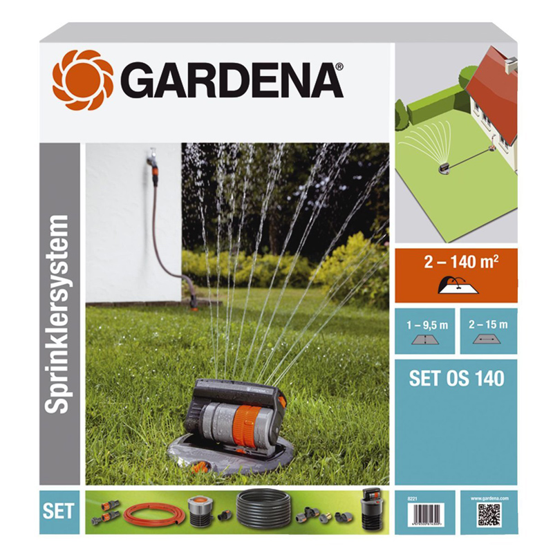 Gardena 8221-20 Sprinklersystem Komplett-Set 2. Wahl Qualitätsprodukt