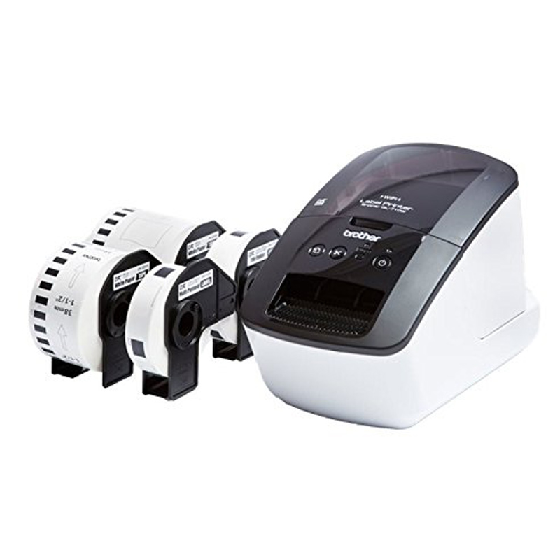 Brother P-Touch QL710WSP Etikettendrucker Bundle inkl. 4 Rollen