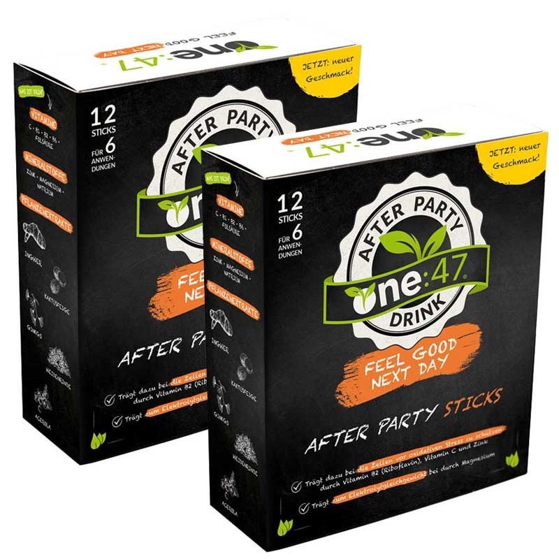 one:47 After Party Drink (Doppelpack, 24 Sticks)