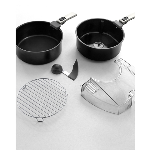 DeLonghi MultiFry Extra Chef Plus FH1396 Heißluftfritteuse 1,7kg Fassungsvermögen silber