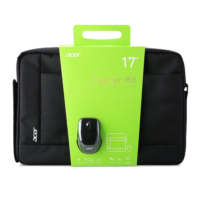 Acer Notebook Starter Kit Belly Band (17,3 Zoll Tasche, Wireless Maus) Schwarz