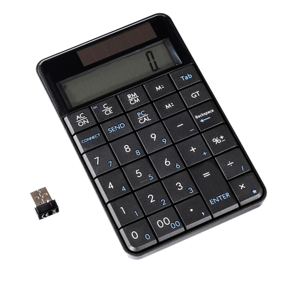 Ultron UN-1 kabelloser 2,4 GHz kabelloser Nummerblock und Taschenrechner