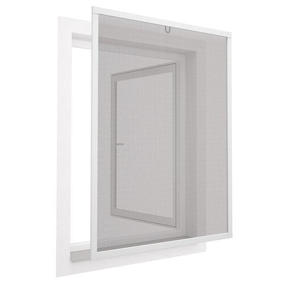 easy life Alu-Fliegengitter Fenster easyLine 130x150cm weiss
