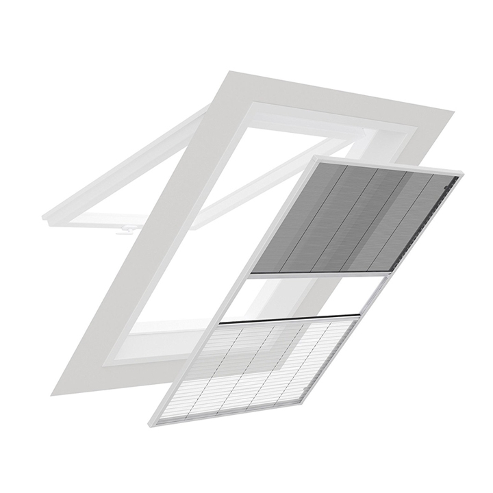 easy life Dachfenster-Kombiplissee aus Alu Insekten- und Sonnenschutz 130x160 cm