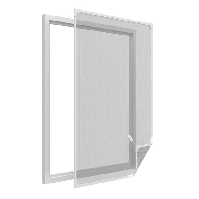 easy life Insektenschutz Fenster 120 x 140cm weiss Magnetrahmen
