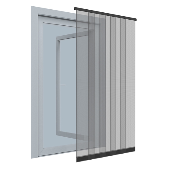 easy life Insektenschutz Klemmvorhang 125 x 220 cm proLINE aus Fiberglas