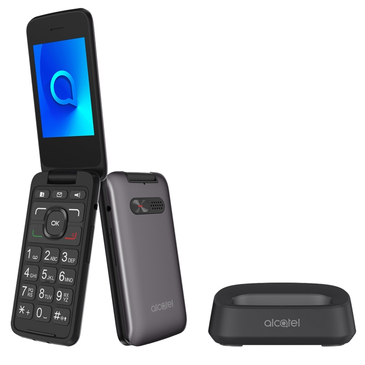 Alcatel 3026X Seniorentelefon metallic grau
