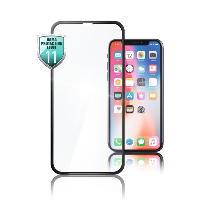 Hama 3D-Full-Screen-Schutzglas für Apple iPhone Xs, Schwarz