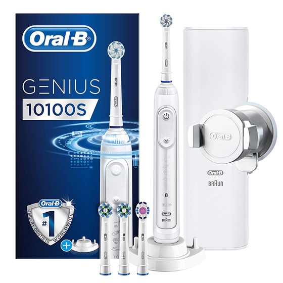 Braun Oral-B Genius 10100S elektrische Zahnbürste Oszillierend/Rotierend weiß