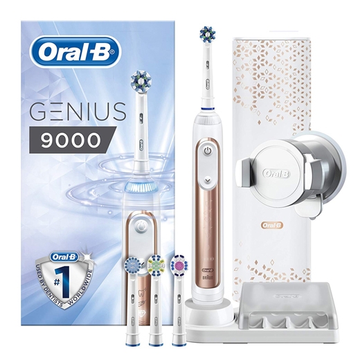 Braun Oral-B Genius 9000 Elektrozahnbürste rosegold 2. Wahl Qualitätsprodukt