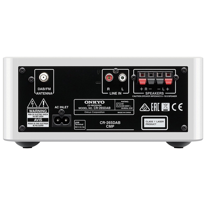 Onkyo CS-265DAB-W CD HiFi Minisystem mit DAB+ weiß (2. Wahl)