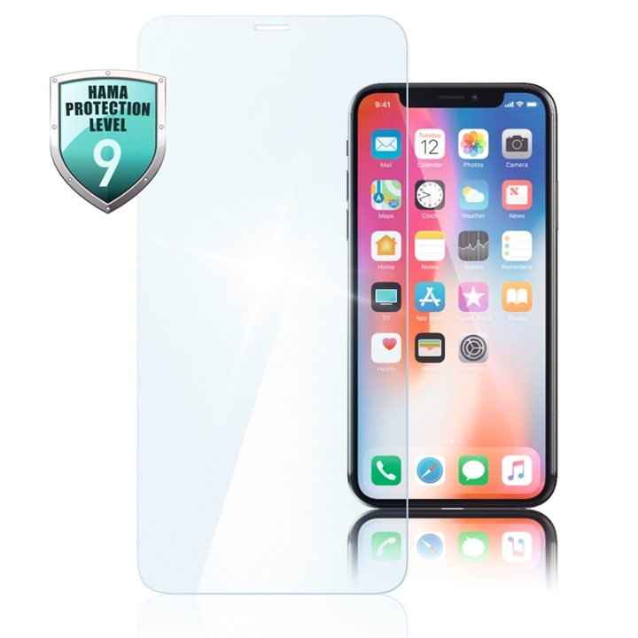 Hama Echtglas-Displayschutz "Premium Crystal Glass" für Apple iPhone XR
