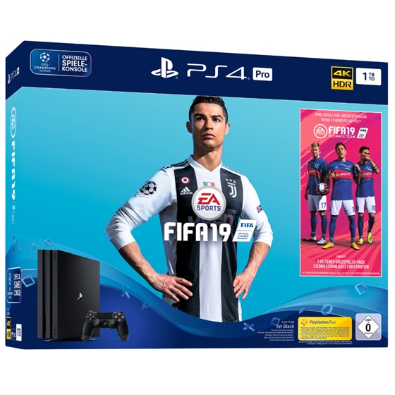 Sony PlayStation 4 Pro Konsole (1TB) inkl. FIFA 19 + 1 DualShock 4 Controller