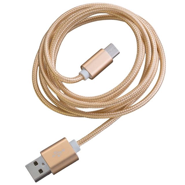 Peter Jäckel FASHION 1,5m USB Data Cable Gold Typ-C USB mit Sync- und Ladefunktion