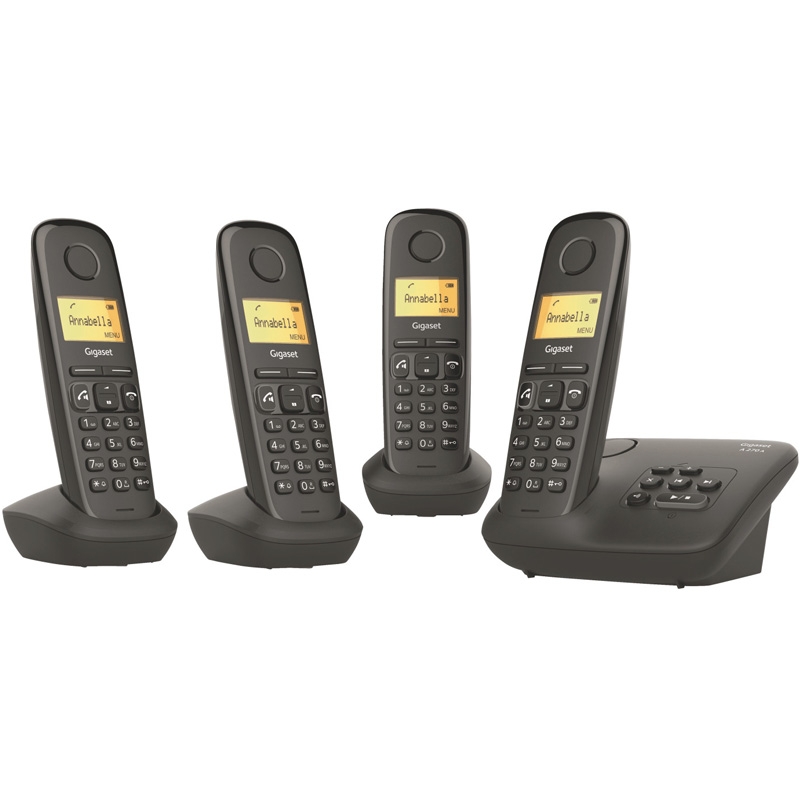 Gigaset A270A Quattro Schnurlostelefon schwarz