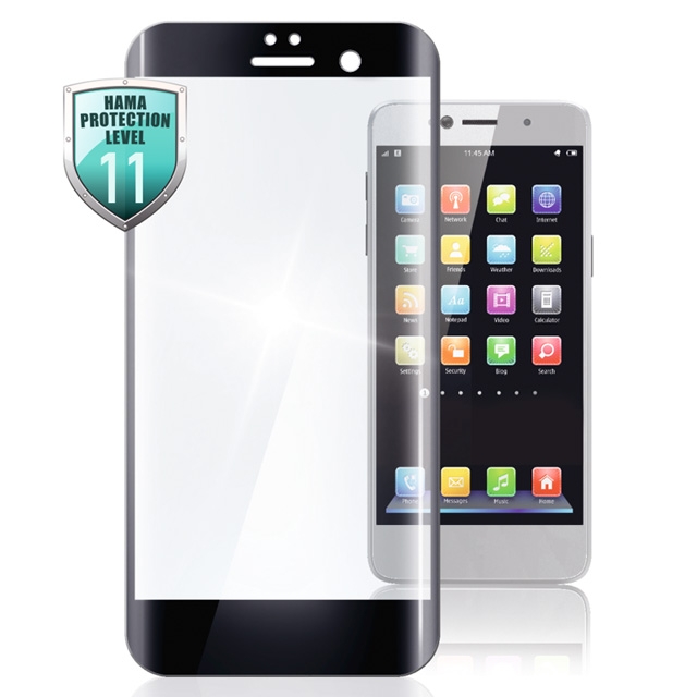 Hama 3D-Full-Screen-Schutzglas für Sony Xperia XZ2, Schwarz