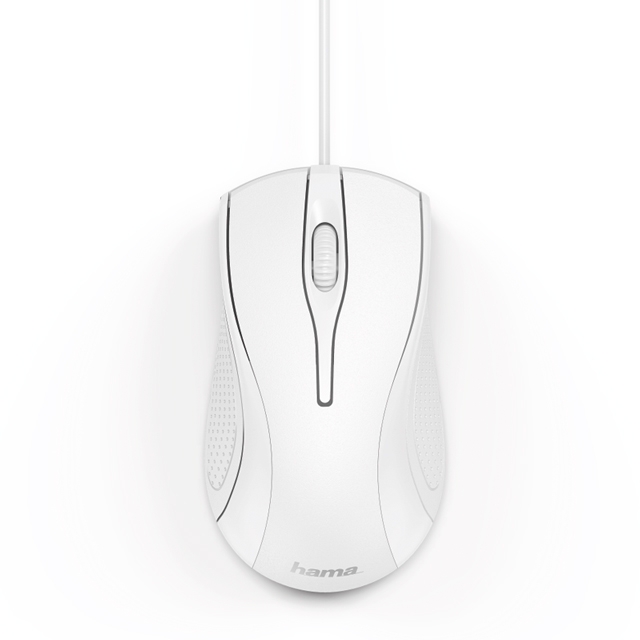 Hama Optische 3-Tasten-Maus "MC-200", kabelgebunden, weiß