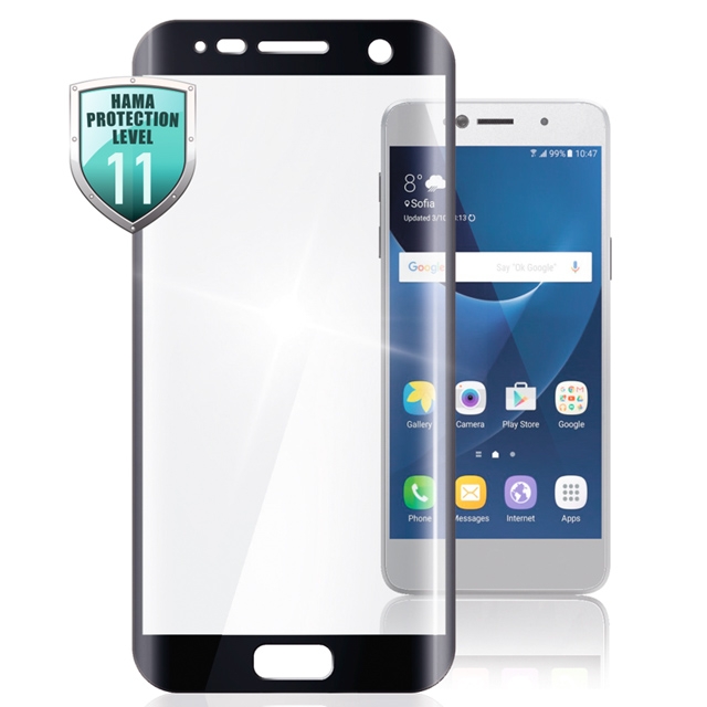 Hama 3D-Full-Screen-Schutzglas für Samsung Galaxy S7 Schwarz