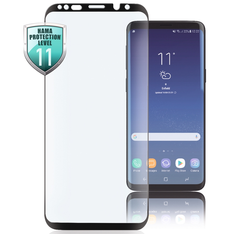 Hama 3D-Full-Screen-Schutzglas für Samsung Galaxy S8, Schwarz