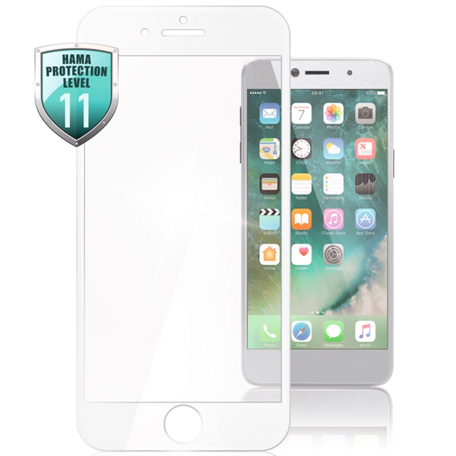 reen-Schutzglas für Apple iPhone 6/7/8, weiß, Displayschutzglas