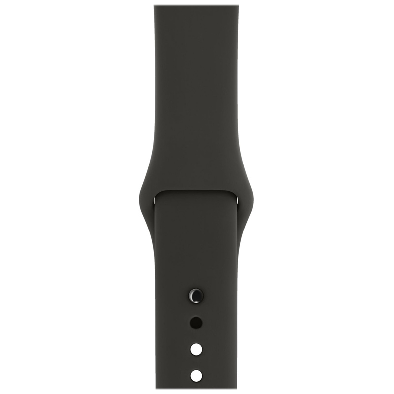 Apple Watch Series 3 GPS 42 mm Aluminiumgehäuse space grau Sportarmband schwarz