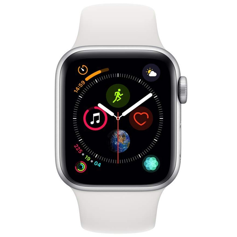 Apple Watch Series 4 GPS 40mm weiß Armband silber
