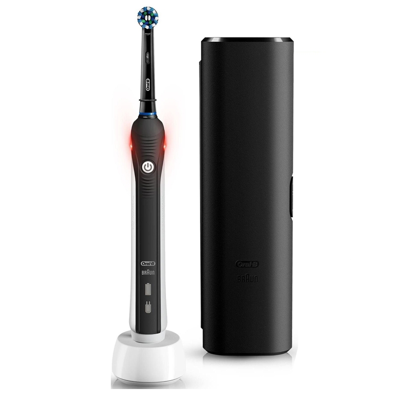 Oral-B PRO 2 2500 Black Design Edition Elektrische Zahnbürste schwarz