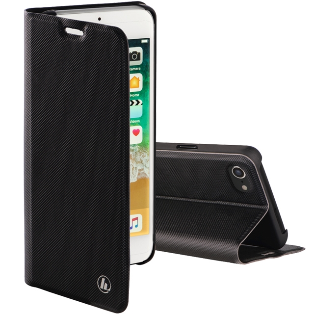Hama Booklet "Slim Pro" für Apple iPhone 6/6s/7/8, Schwarz