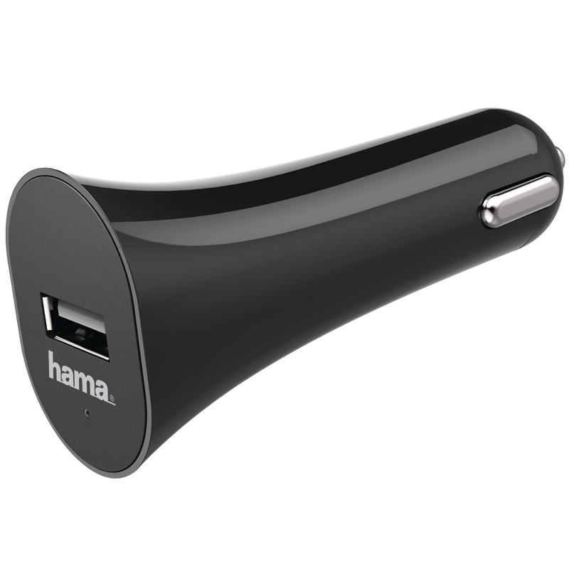 Hama Kfz-Ladegerät, 1 A, Schwarz, optimierter Ladevorgang