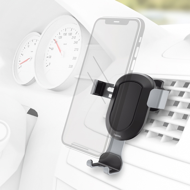 Hama Uni-Smartphone-Halter "Gravity", für Geräte mit Breite von 5,5 - 8,5 cm