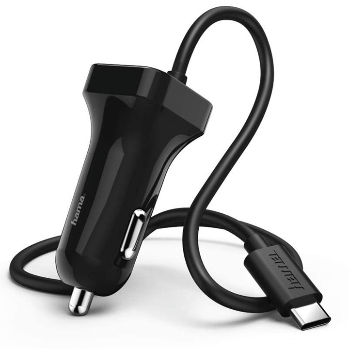 Hama Kfz-Ladegerät, USB Type-C, 2,4 A, Schwarz